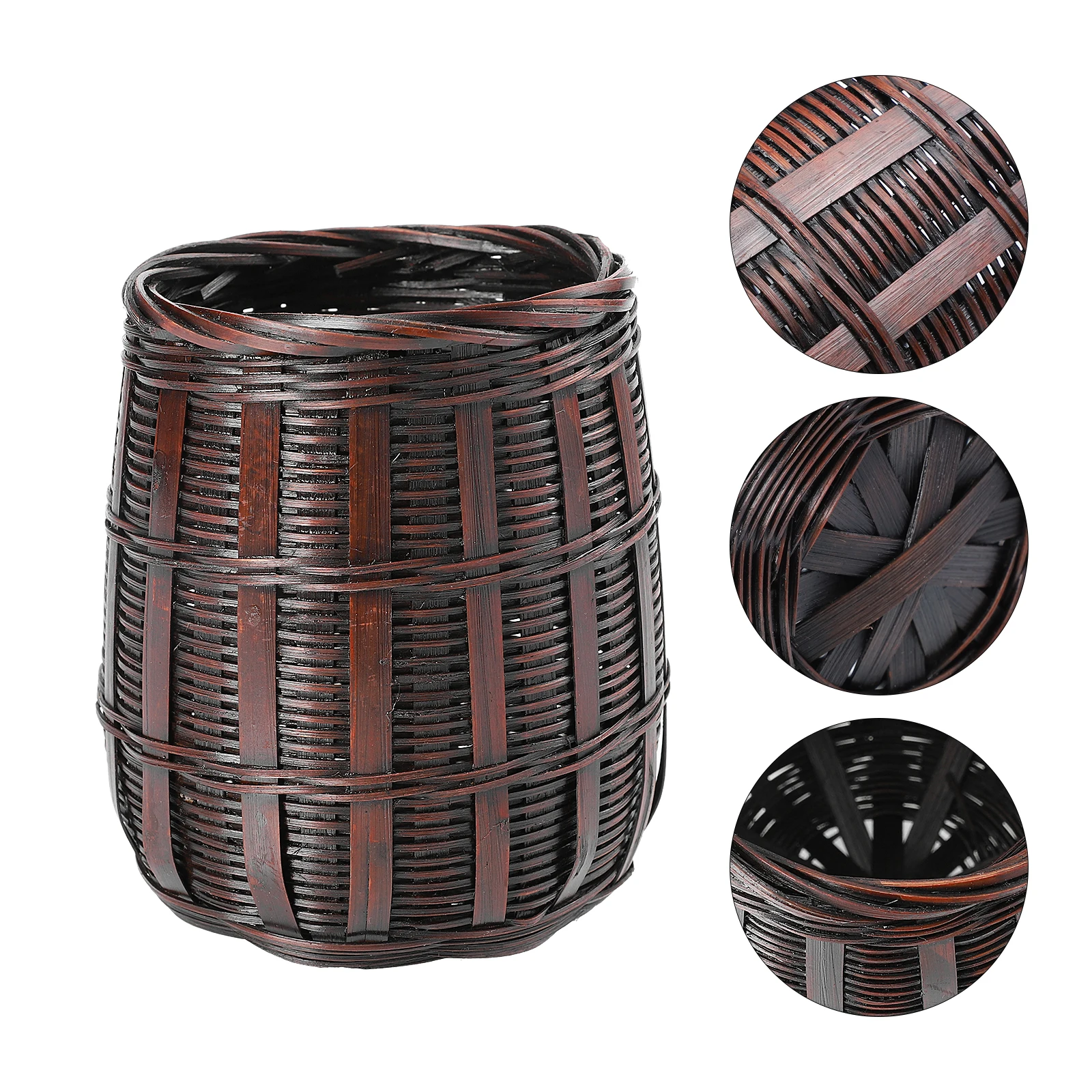 Bamboo Storage Container Woven Basket Pen Holder Desk ganizer Small Size Large Space Practical HouseDecoration
Bamboo Storage Container Woven Basket Pen Holder Desk ganizer Small Size Large Space Practical HouseDecoration
