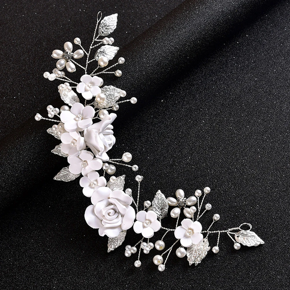2pcs Silver Flower Hair Accessories Elegant Polymer Clay Bridal Headpiece Wedding Decor Vines Women Hair Piece
2pcs Silver Flower Hair Accessories Elegant Polymer Clay Bridal Headpiece Wedding Decor Vines Women Hair Piece