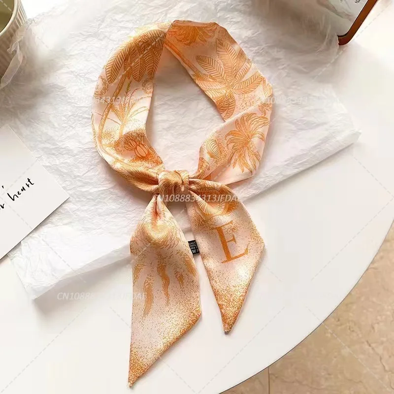 Fashion Women Silk Letter Scarf Bag Skinny Scarves Design Wrist Towel Foulard Neckerchief Headband for Ladies
Fashion Women Silk Letter Scarf Bag Skinny Scarves Design Wrist Towel Foulard Neckerchief Headband for Ladies