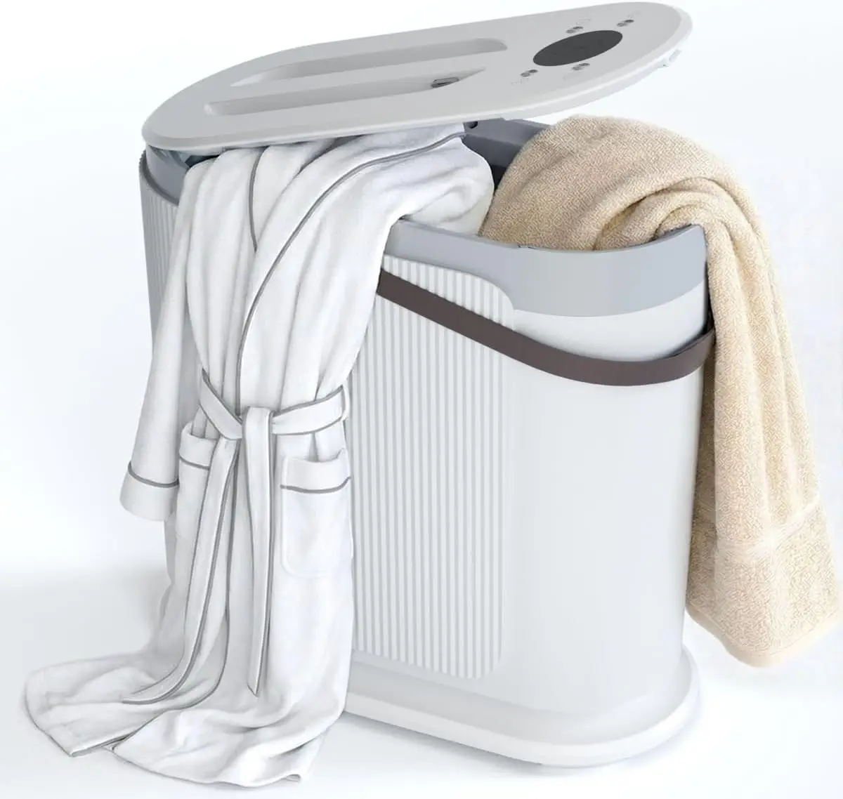30L Large Towel Warmer, Heated & Drying Bucket for Bathroom, Fits 3 Oversized Towels or 1 Blanket, 24-Hour Timer & Auto Shut Off, White
30L Large Towel Warmer, Heated & Drying Bucket for Bathroom, Fits 3 Oversized Towels or 1 Blanket, 24-Hour Timer & Auto Shut Off, White