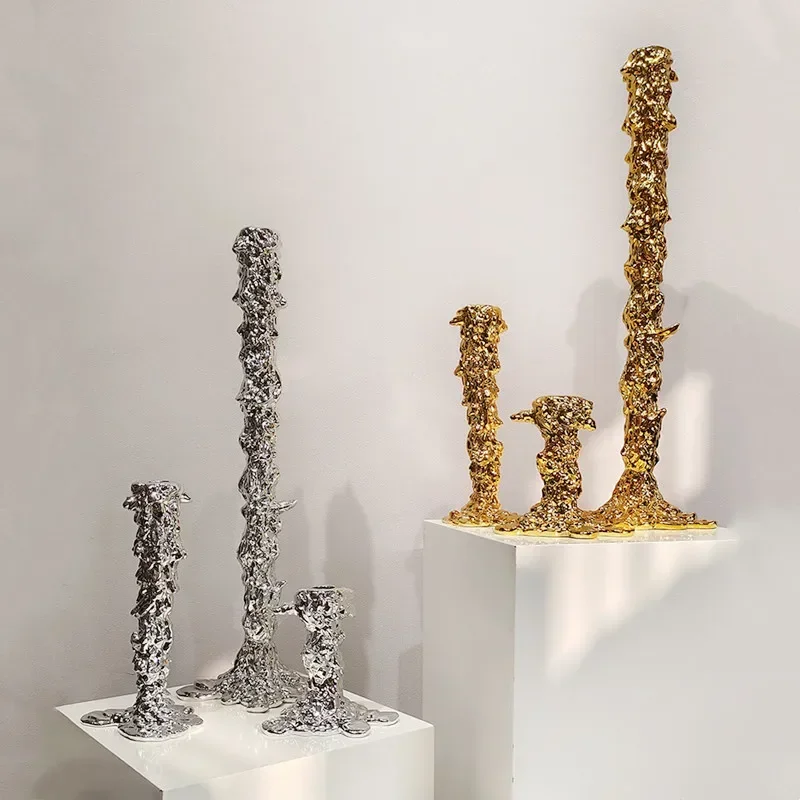 Golden Candlestick Candle Holder Resin Plated Surface Melt Shape Wedding Centerpieces Dining Table Home Furnishing Decoration
Golden Candlestick Candle Holder Resin Plated Surface Melt Shape Wedding Centerpieces Dining Table Home Furnishing Decoration
