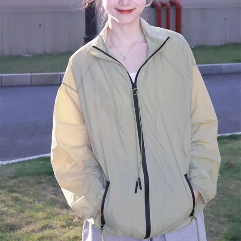Summer Ladies Light Thin Sun Shirt Coat Female Long Sleeves Drawstring Sun Shirt Top Women Print Sun Protection Clothing Jacket
Summer Ladies Light Thin Sun Shirt Coat Female Long Sleeves Drawstring Sun Shirt Top Women Print Sun Protection Clothing Jacket