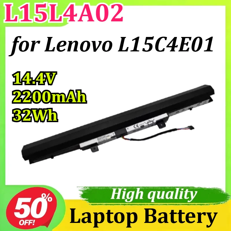L15L4A02 14.4V 2200mAh 32Wh for Lenovo L15L4A02 V310-14IKB E52 E42-80 Laptop Battery
L15L4A02 14.4V 2200mAh 32Wh for Lenovo L15L4A02 V310-14IKB E52 E42-80 Laptop Battery