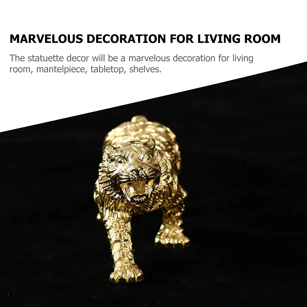 Tiger Ornaments Decoration Figurine Brass Sculpture Animal Desktop Statue Office Household
Tiger Ornaments Decoration Figurine Brass Sculpture Animal Desktop Statue Office Household