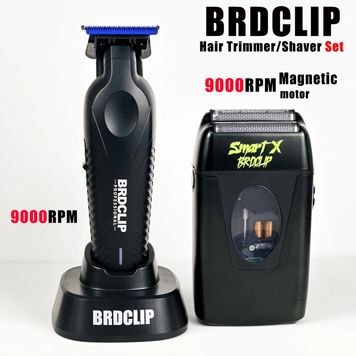 BRDCLIP Professional 9000PRM Men's Hair Trimmer DLC Blue Blade Barber Electric Shaver Hair Clipper Set
BRDCLIP Professional 9000PRM Men's Hair Trimmer DLC Blue Blade Barber Electric Shaver Hair Clipper Set
