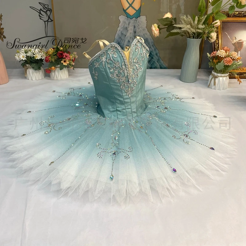Grey Green Professional YAGP Ballet Tutu Stage Costumes For Girls BT4011
Grey Green Professional YAGP Ballet Tutu Stage Costumes For Girls BT4011