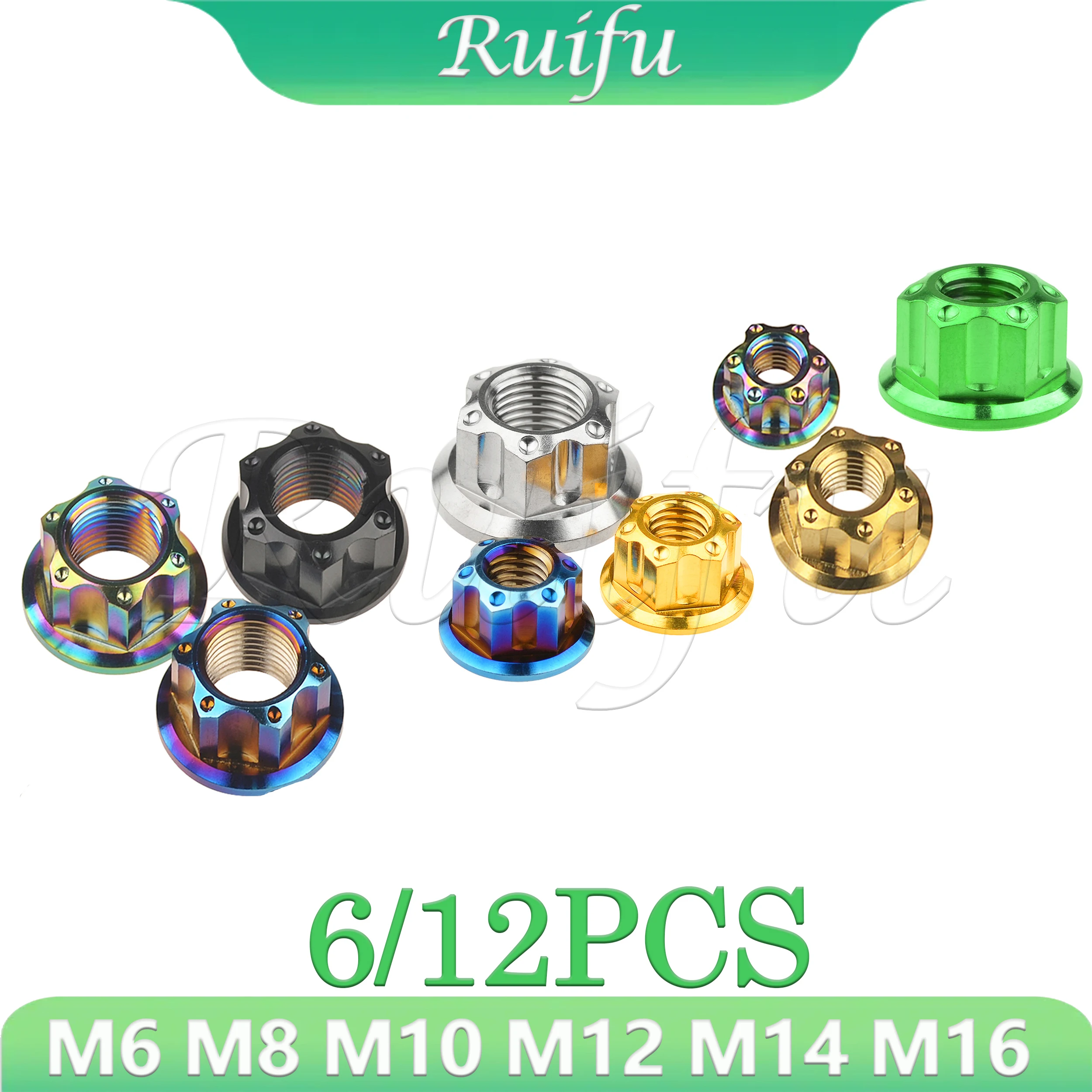 Ruifu Titanium 6/12 шт. Ti гайка M6 M8 M10 M12 M14 M16 фланцевая гайка для мотоцикла велосипедный крепеж гайки задней оси
Ruifu Titanium 6/12 шт. Ti гайка M6 M8 M10 M12 M14 M16 фланцевая гайка для мотоцикла велосипедный крепеж гайки задней оси