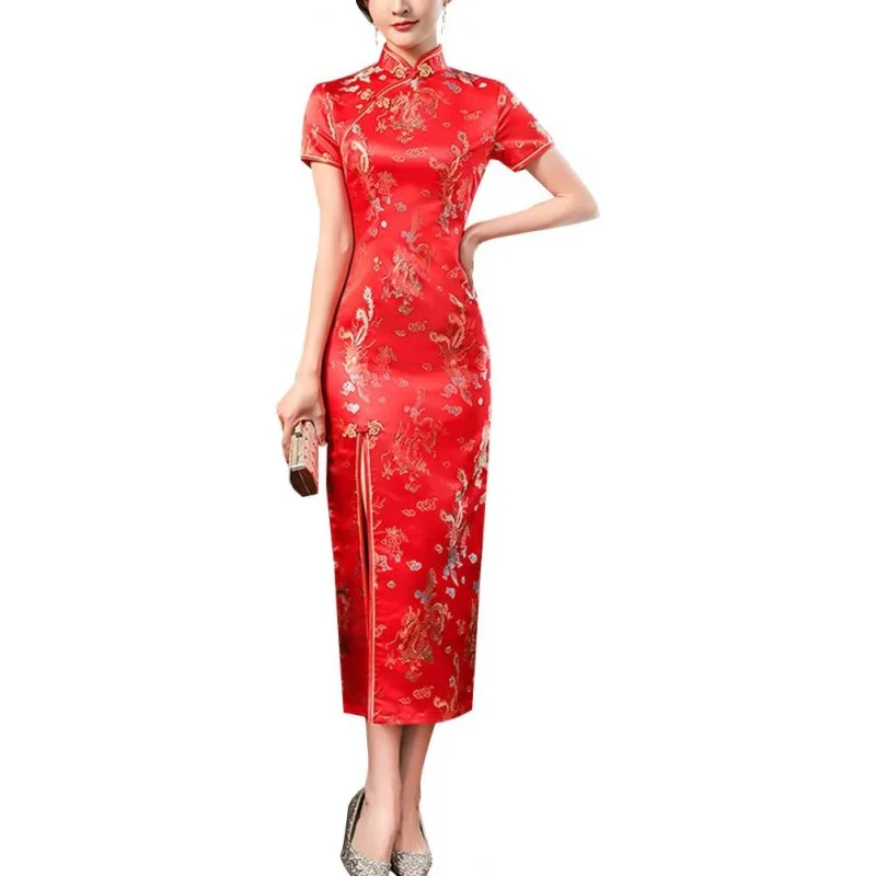 Deluxe Sleeveless Cheongsam Costume Mandarin Collar Side High Split Chinese Traditional Party Cocktail Bodycon Outfit
Deluxe Sleeveless Cheongsam Costume Mandarin Collar Side High Split Chinese Traditional Party Cocktail Bodycon Outfit