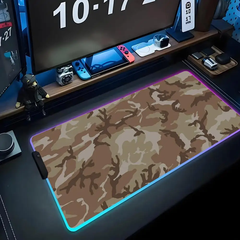 Камуфляжный коврик для мыши RGB Gaming Mousepad Большой светодиодный коврик для ПК Настольный коврик Светящийся коврик для мыши Большие коврики для клавиатуры Настольный коврик с подсветкой
Камуфляжный коврик для мыши RGB Gaming Mousepad Большой светодиодный коврик для ПК Настольный коврик Светящийся коврик для мыши Большие коврики для клавиатуры Настольный коврик с подсветкой
