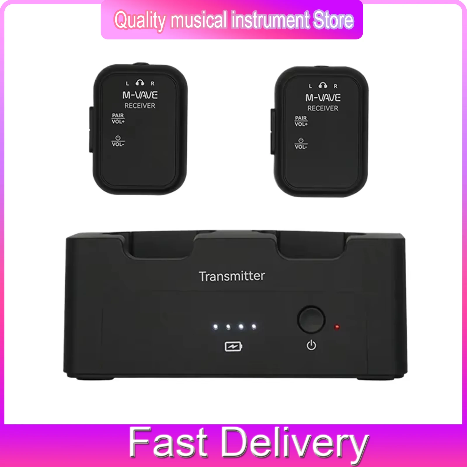  Беспроводная система передачи и приема сигналов M-VAVE WP-12 2.4ГГц с низкой задержкой, двухсторонним прослушиванием в реальном времени, для гитарных инструментов (Ear Return)
Беспроводная система передачи и приема сигналов M-VAVE WP-12 2.4ГГц с низкой задержкой, двухсторонним прослушиванием в реальном времени, для гитарных инструментов (Ear Return)