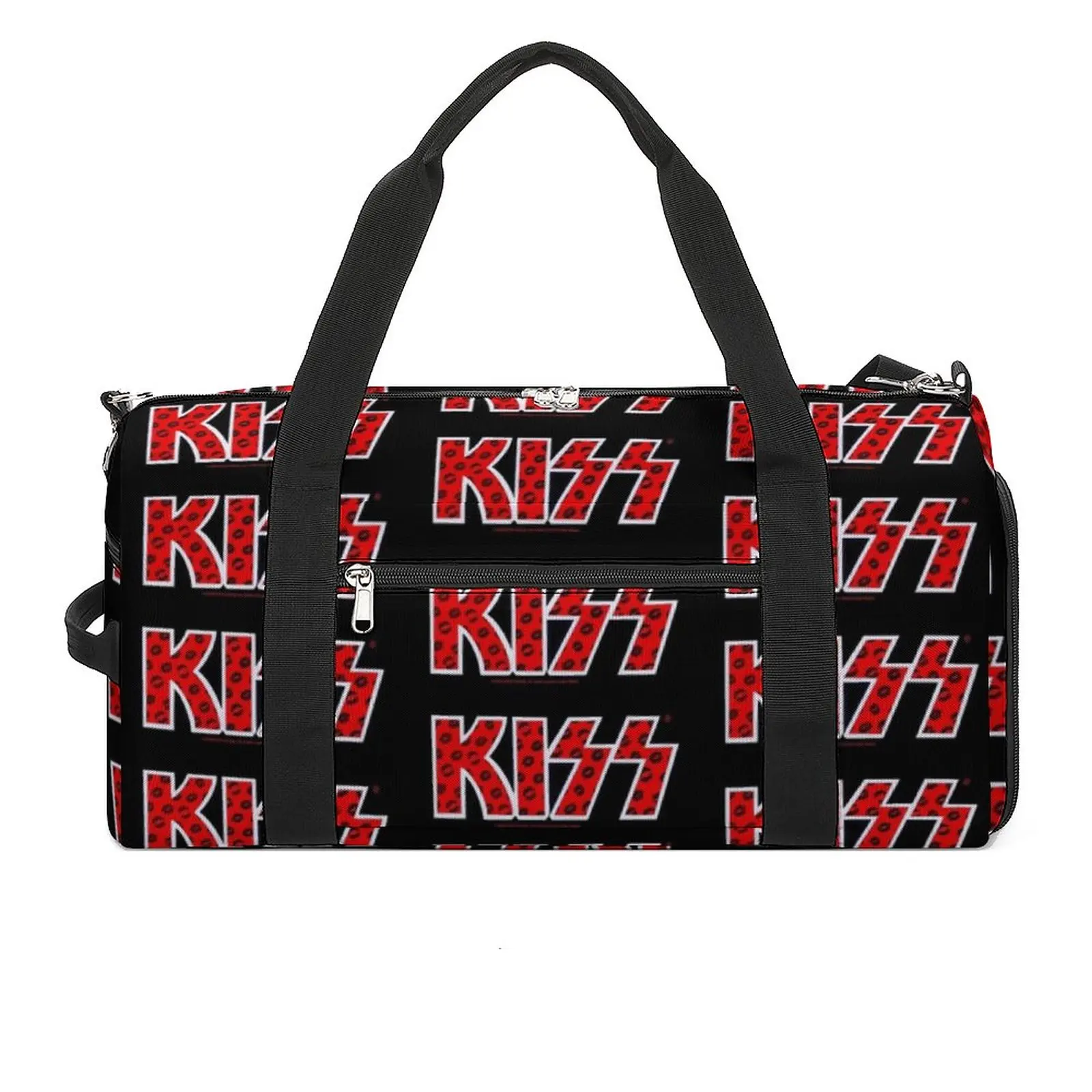 Спортивная сумка Kiss Band Спортивная сумка с черными губами и логотипом Мужская сумка с оксфордским узором Забавная сумка для фитнеса для багажа
Спортивная сумка Kiss Band Спортивная сумка с черными губами и логотипом Мужская сумка с оксфордским узором Забавная сумка для фитнеса для багажа