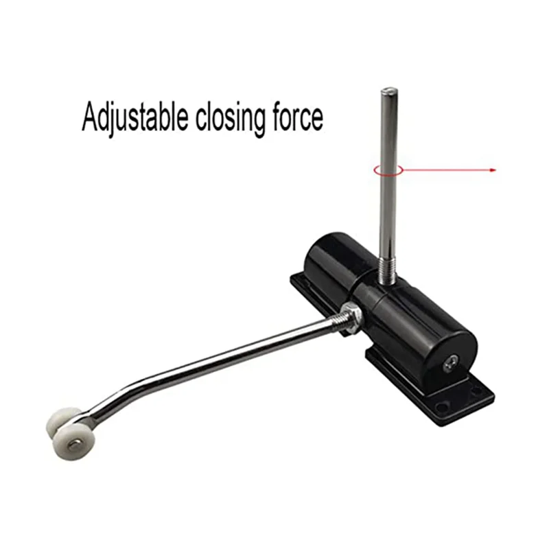 BAAJ-3X Door Closer Household Black Belt Wheel Adjustable Automatic Door Closing Light Zinc Alloy Spring Door Closer
BAAJ-3X Door Closer Household Black Belt Wheel Adjustable Automatic Door Closing Light Zinc Alloy Spring Door Closer