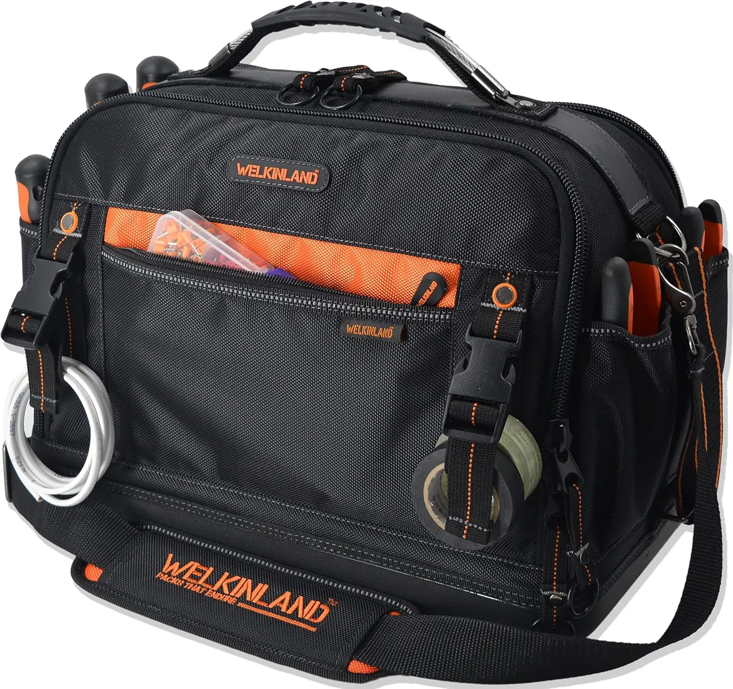42-Pocket Waterproof Tool Organizer Bag for HVAC & Electricians with Hard Base
42-Pocket Waterproof Tool Organizer Bag for HVAC & Electricians with Hard Base