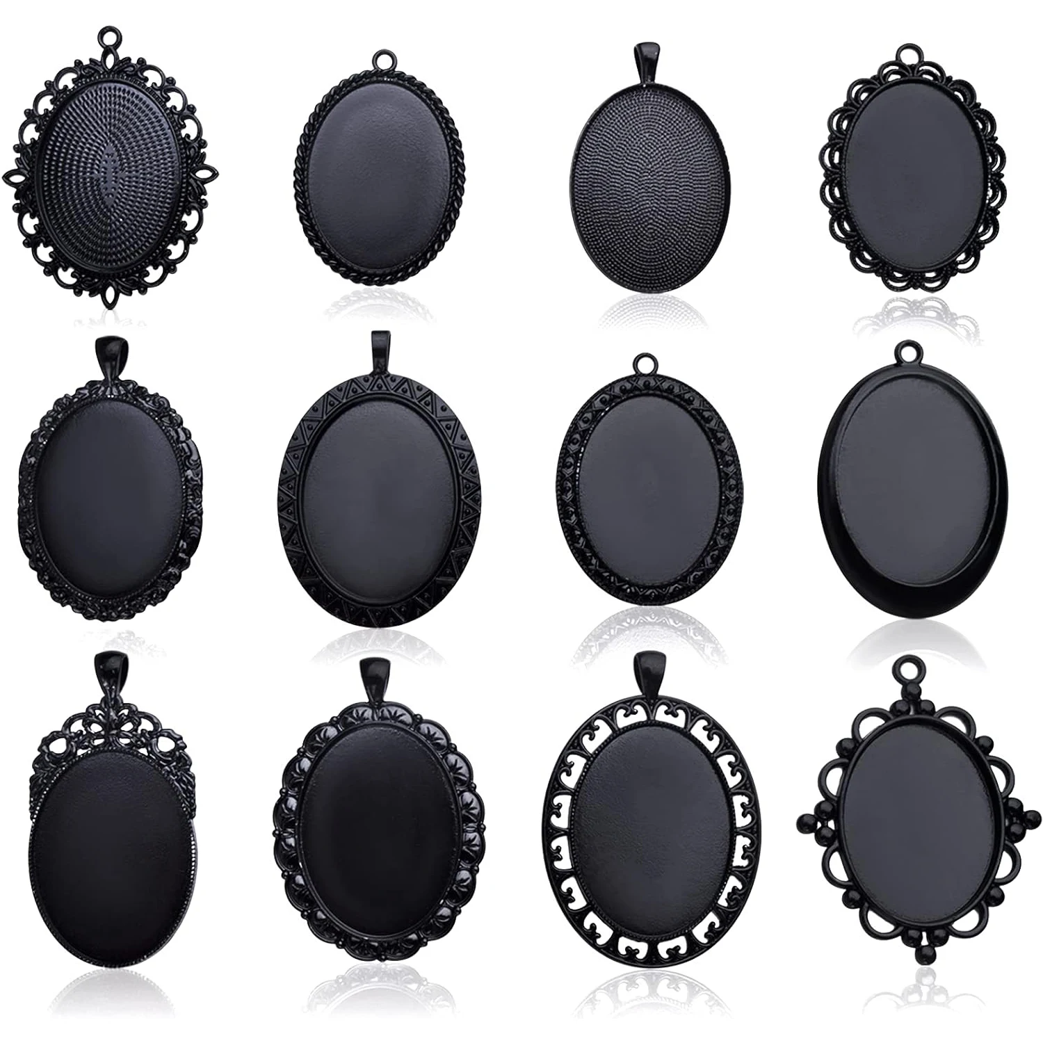 Oval Blank Bezel Pendant Trays Base Cabochon Settings Trays Pendant Blanks Photo Frame Cameo Alloy Charms for DIY Necklace
Oval Blank Bezel Pendant Trays Base Cabochon Settings Trays Pendant Blanks Photo Frame Cameo Alloy Charms for DIY Necklace