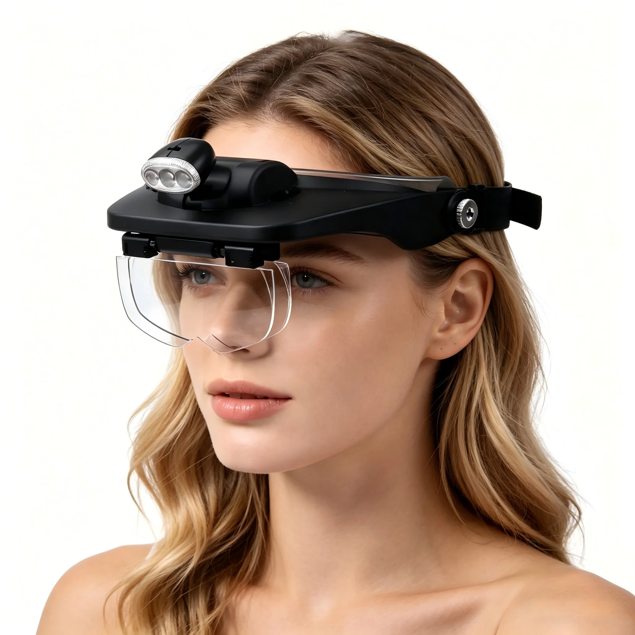 Headband Magnifier with 3 LED Light Hands-Free Magnifying Glass for Jewelry Watch Repair Reading
Headband Magnifier with 3 LED Light Hands-Free Magnifying Glass for Jewelry Watch Repair Reading