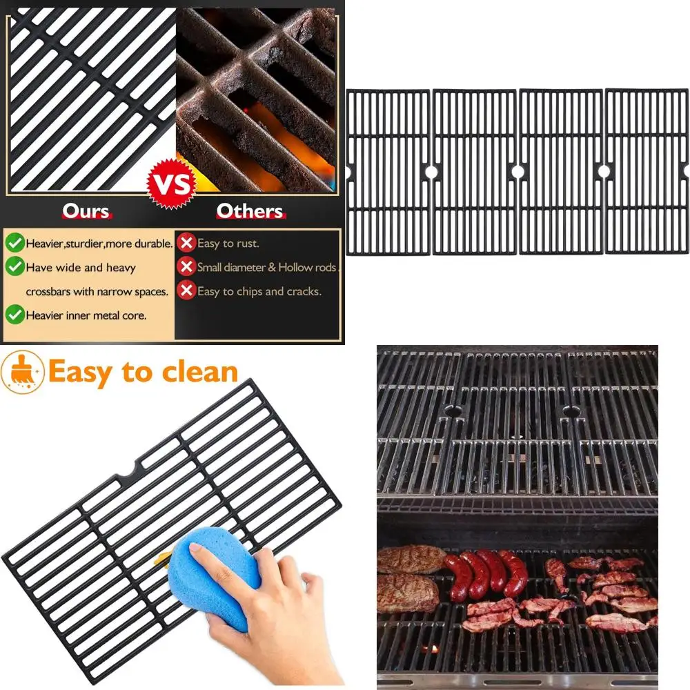 Grill Grates Replacement Parts for 5-6 Burner Models - Cast Iron Cooking Grates
Grill Grates Replacement Parts for 5-6 Burner Models - Cast Iron Cooking Grates
