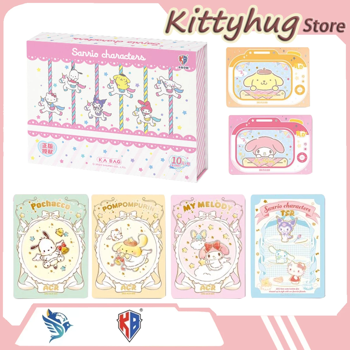 Kabao Original Sanrio Hello Kitty Melody Kuromi Cinnamon Dog Pompompurin Collectible Card Gift For Toy Cartoon Game Card
Kabao Original Sanrio Hello Kitty Melody Kuromi Cinnamon Dog Pompompurin Collectible Card Gift For Toy Cartoon Game Card