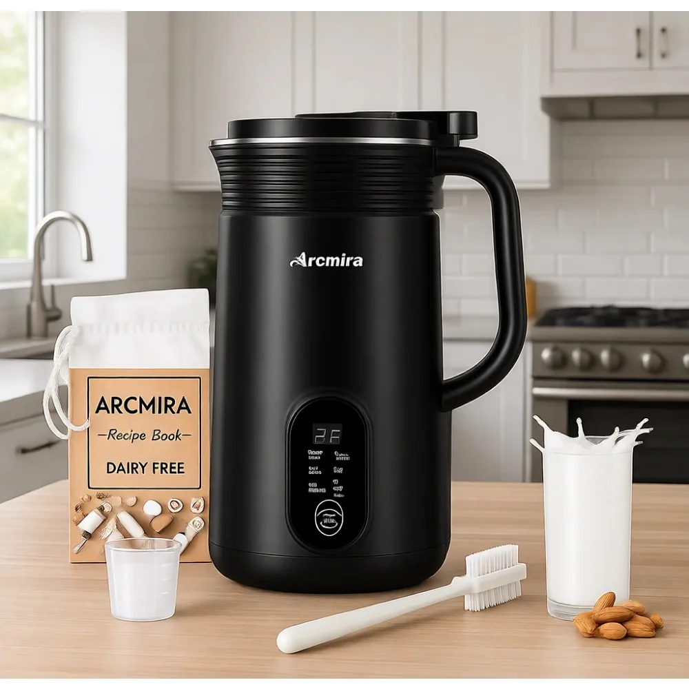 Six in One Plant Milk Maker 20oz Homemade Almond Soy Oat Non Dairy Beverages Delay Start Boil Keep Warm
Six in One Plant Milk Maker 20oz Homemade Almond Soy Oat Non Dairy Beverages Delay Start Boil Keep Warm