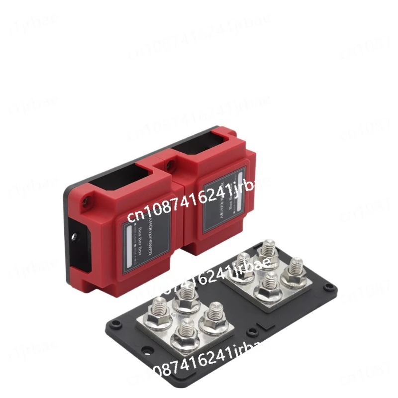 Terminal Connector Heavy-Duty M10 8Stud Terminal Battery 400A 48V BusBar Box Car Audio Power Distribution Block Connector
Terminal Connector Heavy-Duty M10 8Stud Terminal Battery 400A 48V BusBar Box Car Audio Power Distribution Block Connector