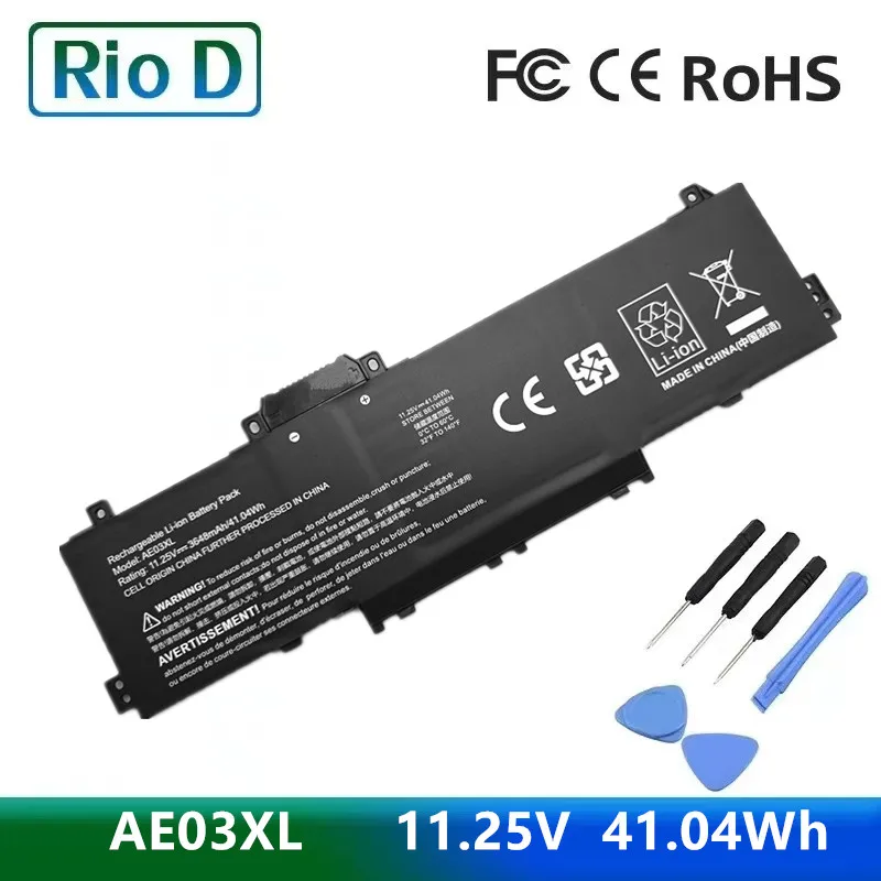 AE03XL 11.25V 41.04Wh 3467mAh New Laptop Battery for HP 240 G10 14-EE 15-FC HSTNN-AB1B HSTNN-OB3E
AE03XL 11.25V 41.04Wh 3467mAh New Laptop Battery for HP 240 G10 14-EE 15-FC HSTNN-AB1B HSTNN-OB3E