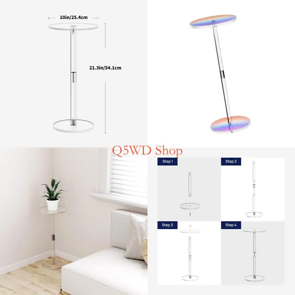 Q5WD Modern Round Acrylic Table None Toxic Materials Scratch Resistant as Display Stand or Drink Table Home Furnishing
Q5WD Modern Round Acrylic Table None Toxic Materials Scratch Resistant as Display Stand or Drink Table Home Furnishing