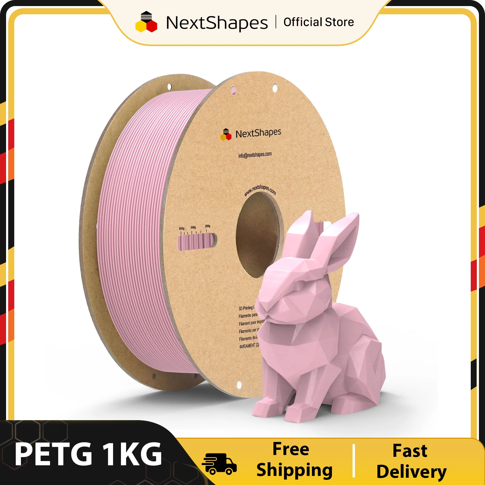 NextShapes PETG HF Filament 3D Printer Filament 1KG Roll 1.75mm High-Speed Printing Good Durability No Bubbles
NextShapes PETG HF Filament 3D Printer Filament 1KG Roll 1.75mm High-Speed Printing Good Durability No Bubbles