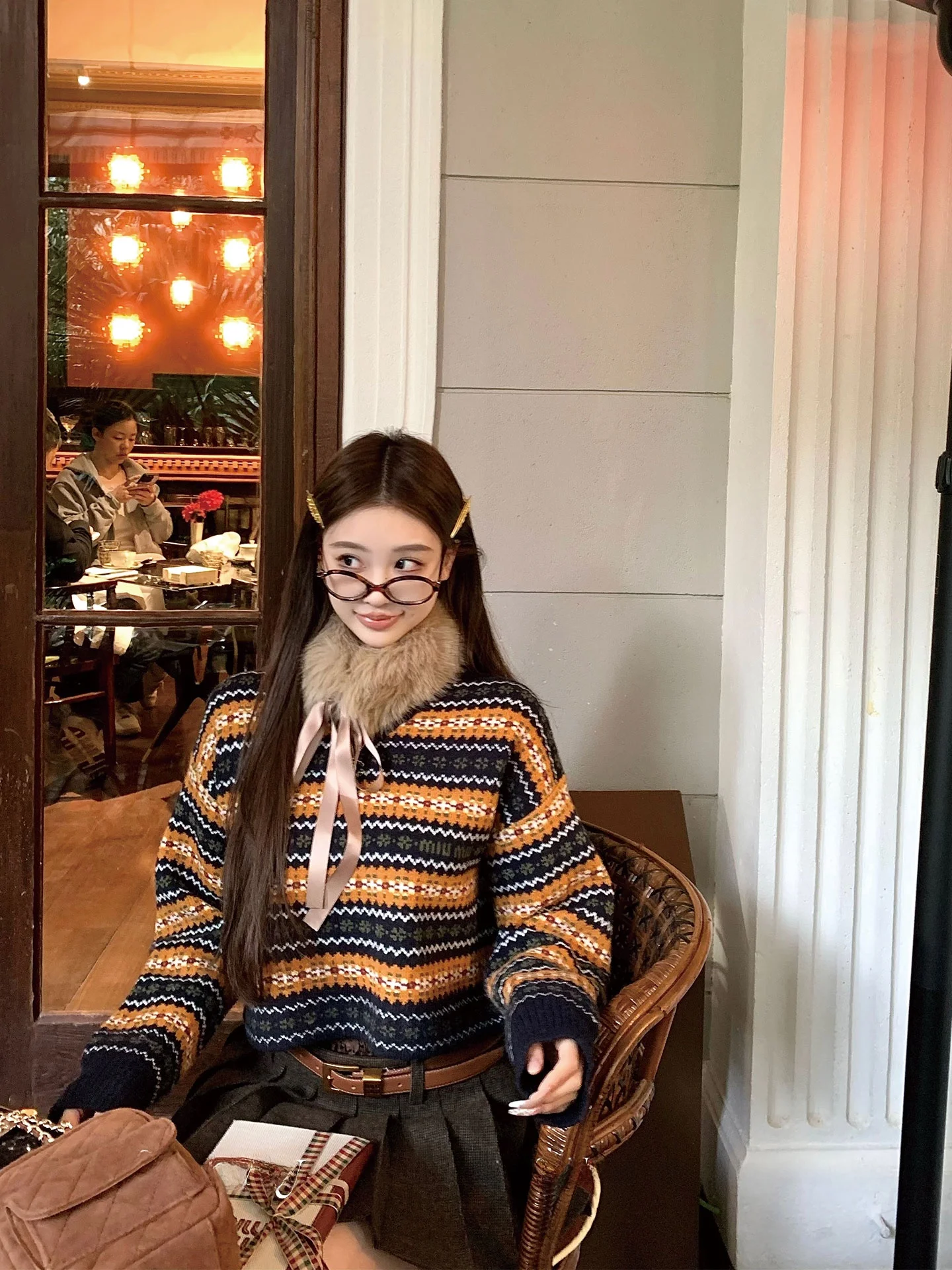 Okaaay Autumn Caramel Loose Striped Color Blo Knitwear Korean Sle V-Ne Long Sve Sweater Casual Slimming Effectiven
Okaaay Autumn Caramel Loose Striped Color Blo Knitwear Korean Sle V-Ne Long Sve Sweater Casual Slimming Effectiven