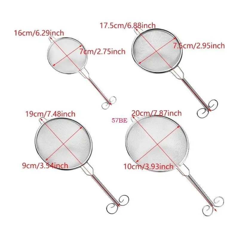 57BE Stainless Steel Strainer Practical Fine Mesh Infuser for Loose Leaf Colander Teapot Filter Kitchen Accessories
57BE Stainless Steel Strainer Practical Fine Mesh Infuser for Loose Leaf Colander Teapot Filter Kitchen Accessories