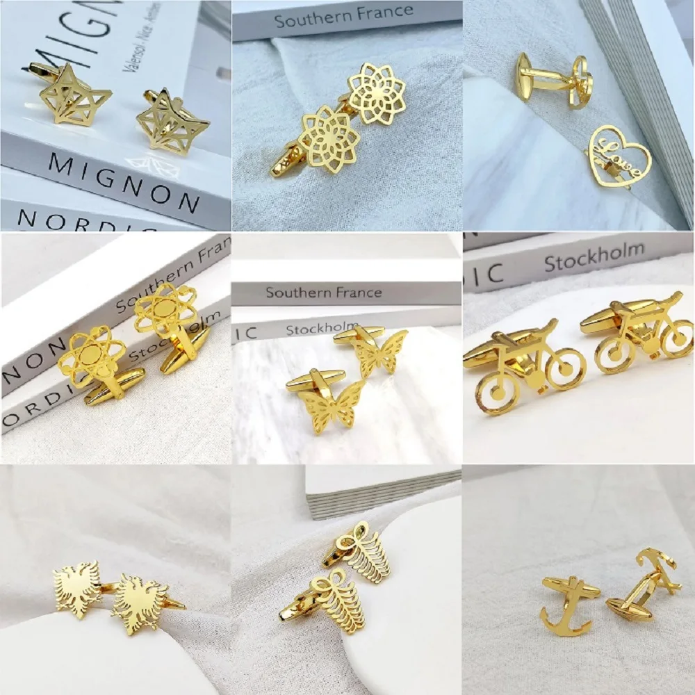Unique Cufflinks for Men Fox Eagle Butterfly French Shirt Cuff Links High Quality Stainless Steel Jewelry Men's Gifts Wholesale
Unique Cufflinks for Men Fox Eagle Butterfly French Shirt Cuff Links High Quality Stainless Steel Jewelry Men's Gifts Wholesale