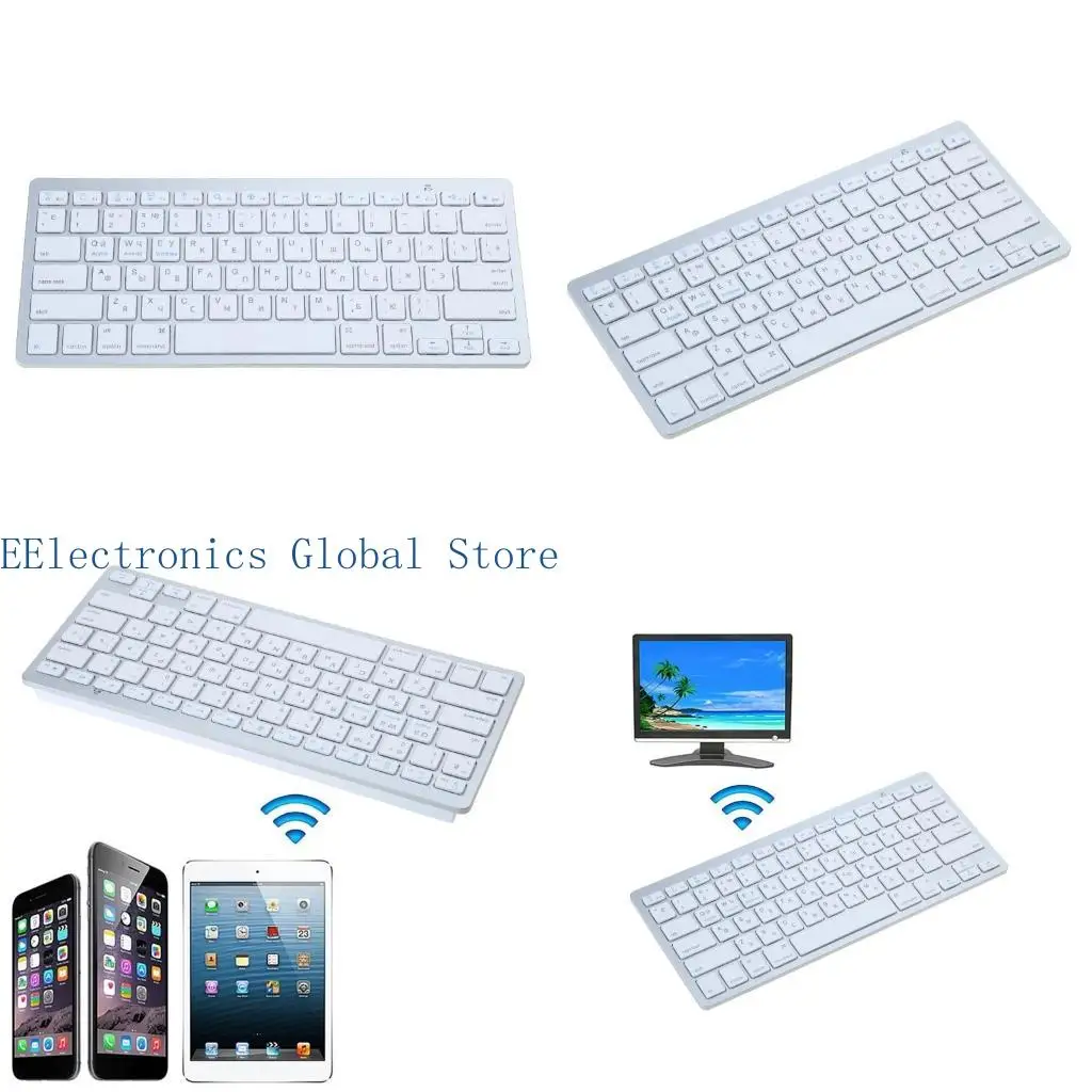 462B Wireless Keyboard Ultra Thin Russian Gaming Keypad Protable Mini Keyboards Bluetooth-Compatible3.0 for Laptop PC
462B Wireless Keyboard Ultra Thin Russian Gaming Keypad Protable Mini Keyboards Bluetooth-Compatible3.0 for Laptop PC