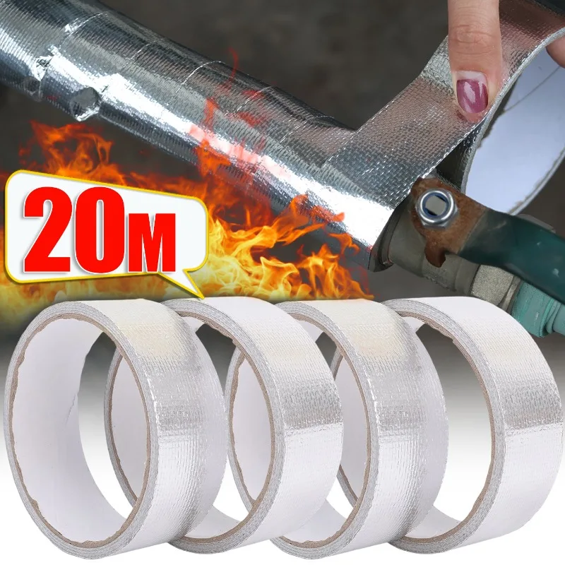10/20Meters Aluminum Foil Tape Water Heater Pipeline High-Temperature Repair Tape Self-Adhesive Greaseproof Stickers for Kitchen
10/20Meters Aluminum Foil Tape Water Heater Pipeline High-Temperature Repair Tape Self-Adhesive Greaseproof Stickers for Kitchen