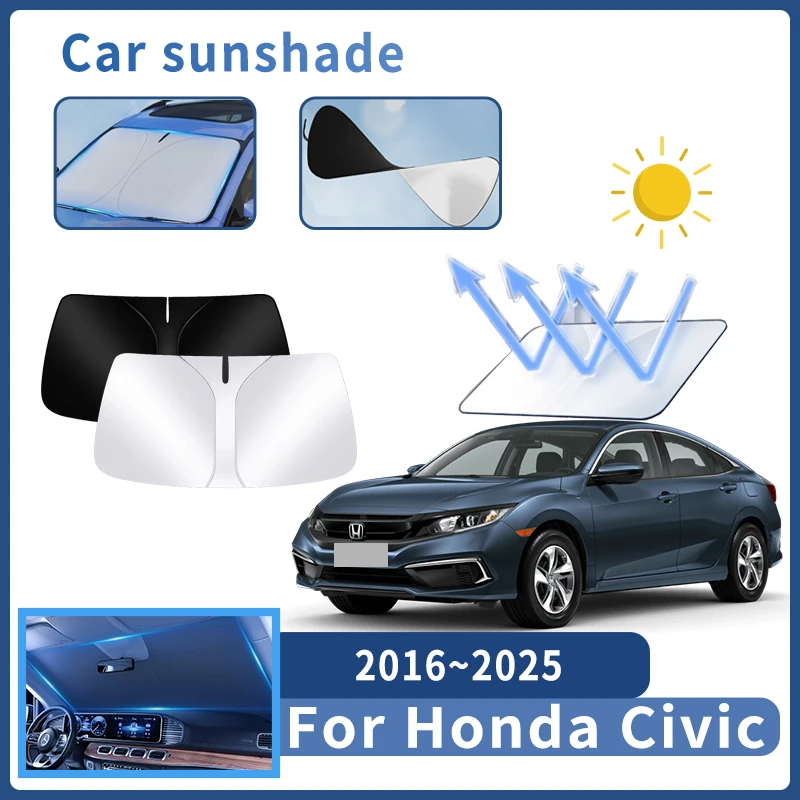Автозапчасти для Honda Civic FC 2016 ~ 2025 2020 солнцезащитный козырек для лобового стекла Защита от солнца Тепловая крышка летние аксессуары для салона автомобиля инструмент
Автозапчасти для Honda Civic FC 2016 ~ 2025 2020 солнцезащитный козырек для лобового стекла Защита от солнца Тепловая крышка летние аксессуары для салона автомобиля инструмент