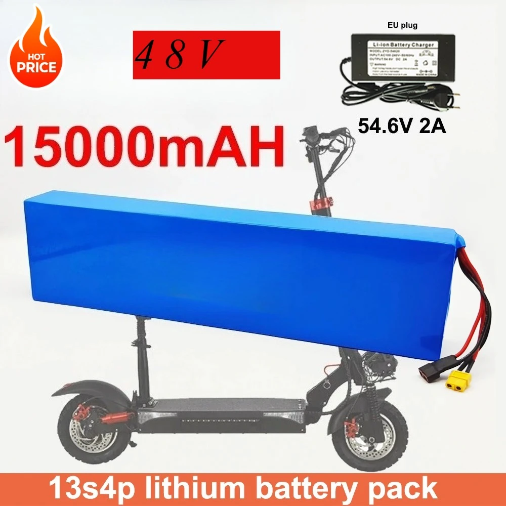 48V lithium-ion battery 48V 15Ah 1000W 13S4P lithium-ion battery pack 54.6V for Citycoco BMS electric scooters 48v battery pack
48V lithium-ion battery 48V 15Ah 1000W 13S4P lithium-ion battery pack 54.6V for Citycoco BMS electric scooters 48v battery pack