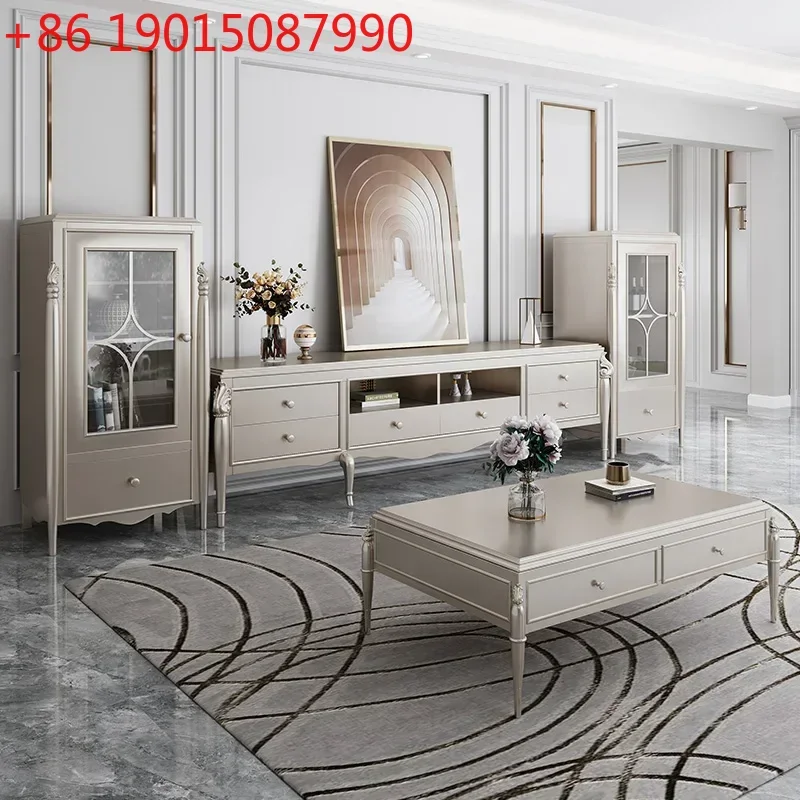 American light luxury coffee table post-modern solid wood rectangular TV cabinet combination apartment villa fully equipped
American light luxury coffee table post-modern solid wood rectangular TV cabinet combination apartment villa fully equipped
