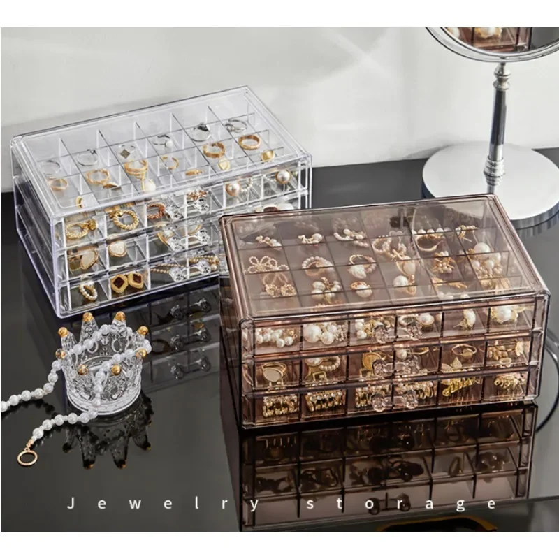 72-grid Large-Capacity Ring Earrings Necklace Jewelry Storage Box Large Capacity Ring Earring Necklace Acrylic Sorting Box 
72-grid Large-Capacity Ring Earrings Necklace Jewelry Storage Box Large Capacity Ring Earring Necklace Acrylic Sorting Box