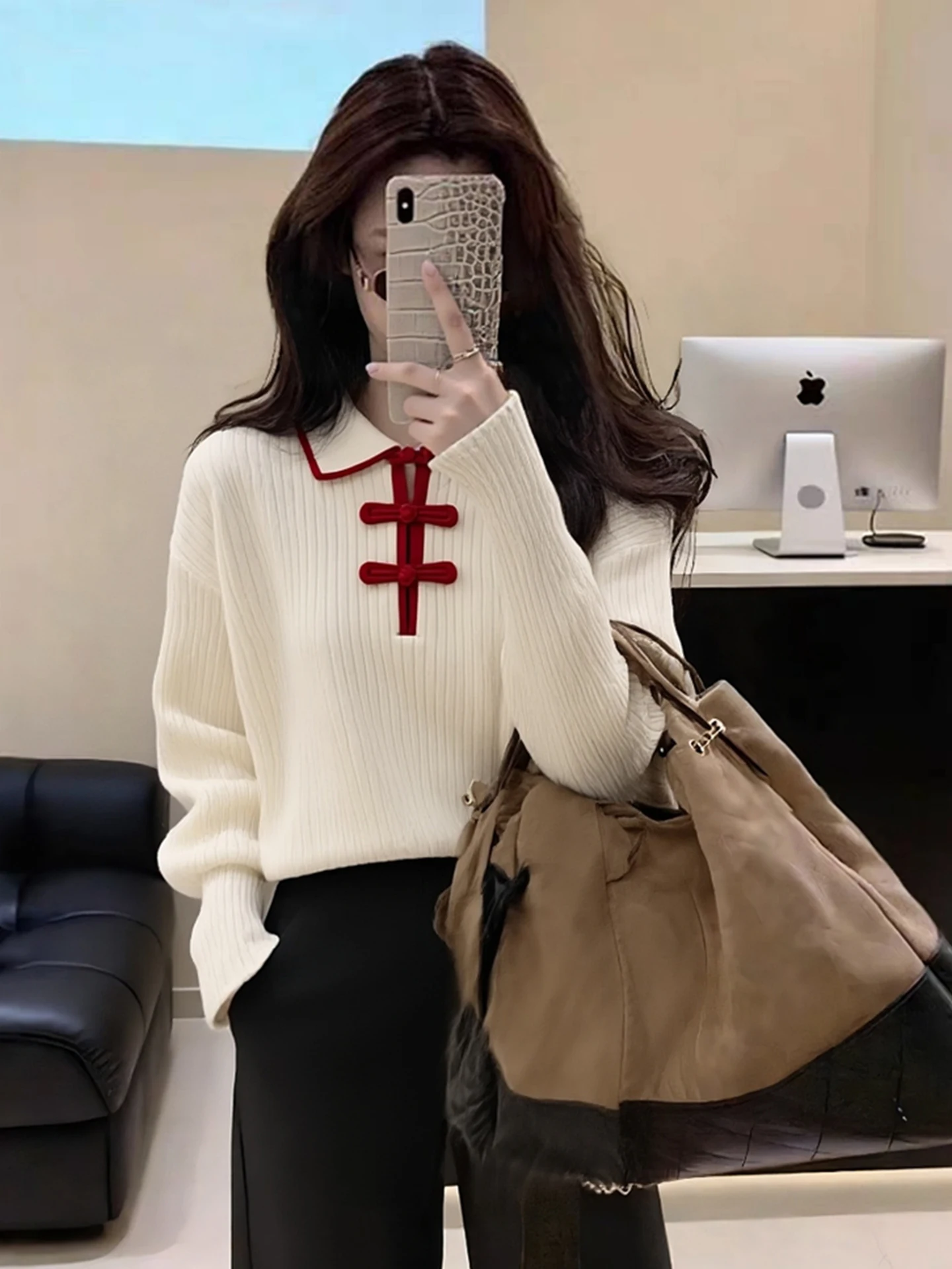 Elegant Long Sleeve Knitted Sweater Soft Fashionable Collar Button up Winter Top Lady's Premium Quality Straight Cut Knitwear
Elegant Long Sleeve Knitted Sweater Soft Fashionable Collar Button up Winter Top Lady's Premium Quality Straight Cut Knitwear