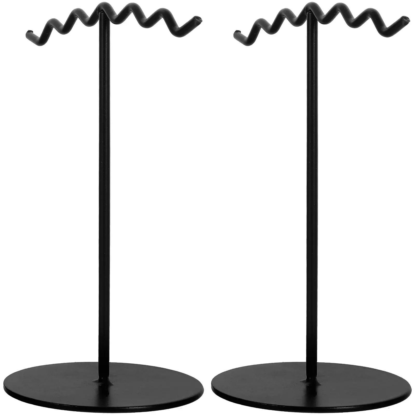 2Pcs Wave Design Earring Stand Iron Jewelry Display Stand for Earrings Necklaces Bracelets Modern Black Tabletop Organizer Rack
2Pcs Wave Design Earring Stand Iron Jewelry Display Stand for Earrings Necklaces Bracelets Modern Black Tabletop Organizer Rack