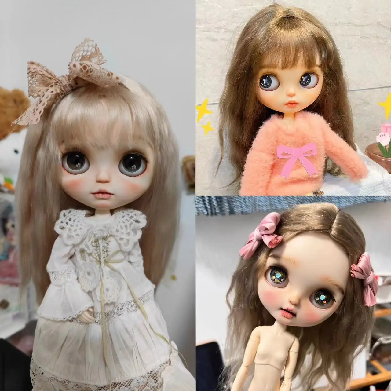 Dula Doll Wigs for Blythe Qbaby natural Simple medium to long Encrypted hair seams 9-10 inch head circumstance
Dula Doll Wigs for Blythe Qbaby natural Simple medium to long Encrypted hair seams 9-10 inch head circumstance