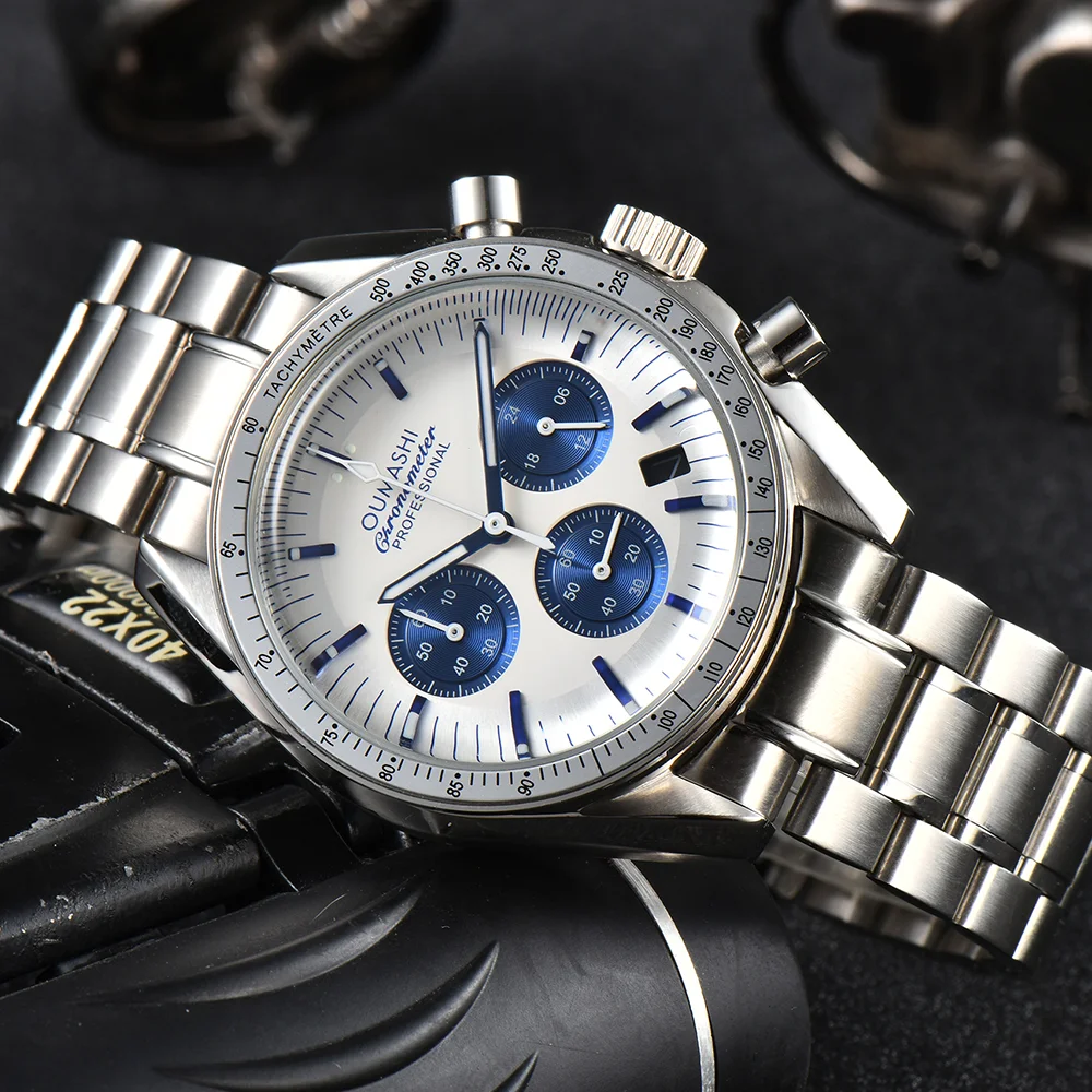 Luxury men's watch 40mm watch VK63 quartz movement watch 316L stainless steel bubble glass watch timer dial watch
Luxury men's watch 40mm watch VK63 quartz movement watch 316L stainless steel bubble glass watch timer dial watch