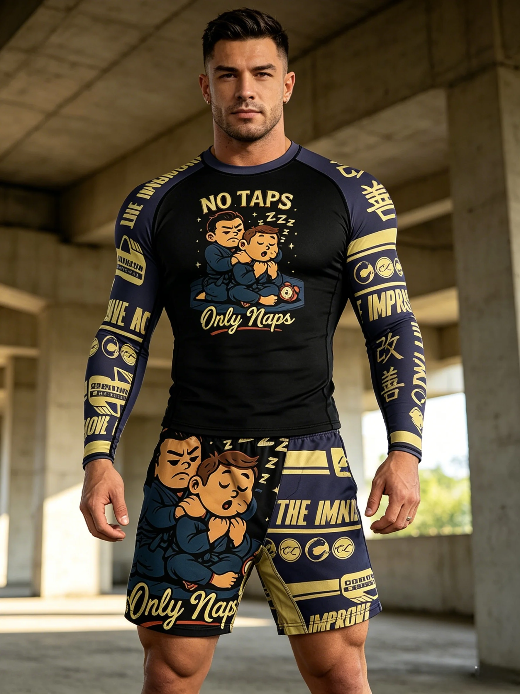 Men's MMA BJJ Rash Guard 4PCS Set High Elastic Polyester Spandex Pro Training Grappling Gear Quick Dry Fight Wear Sportswear
Men's MMA BJJ Rash Guard 4PCS Set High Elastic Polyester Spandex Pro Training Grappling Gear Quick Dry Fight Wear Sportswear