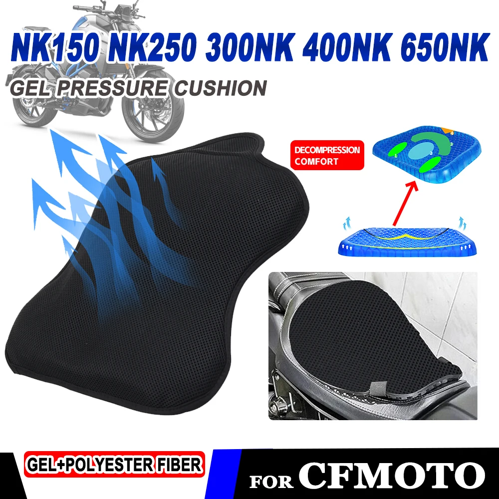 For CFMOTO 150NK 250NK 300NK 400NK 650NK NK 250 300 650 Motorcycle Accessories Breathable Pressure Relief Gel Seat Cushion Cover
For CFMOTO 150NK 250NK 300NK 400NK 650NK NK 250 300 650 Motorcycle Accessories Breathable Pressure Relief Gel Seat Cushion Cover
