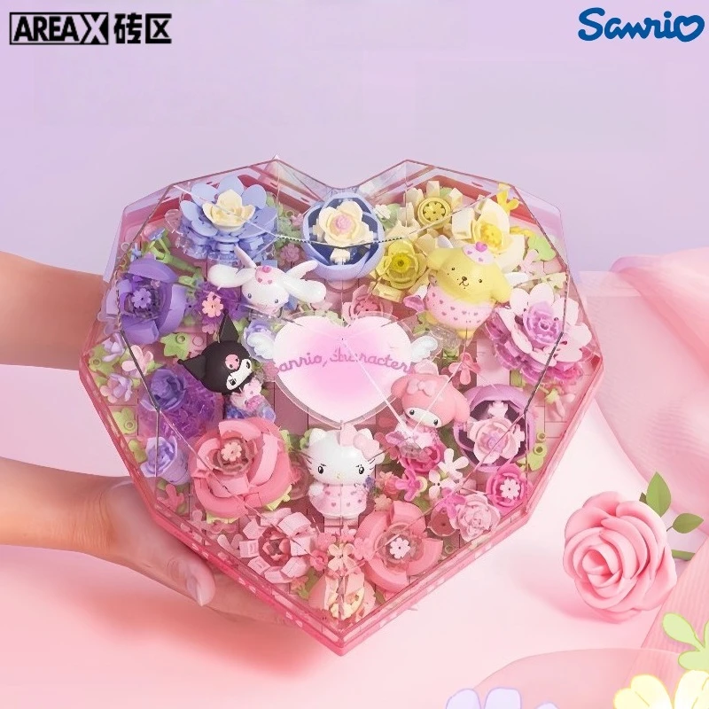 AREAX Sanrio Building Blocks Hello Kitty Love Flower Box Series Anime Kuromi My Melody Assembly Toys Ornament Holiday Girl Gift
AREAX Sanrio Building Blocks Hello Kitty Love Flower Box Series Anime Kuromi My Melody Assembly Toys Ornament Holiday Girl Gift