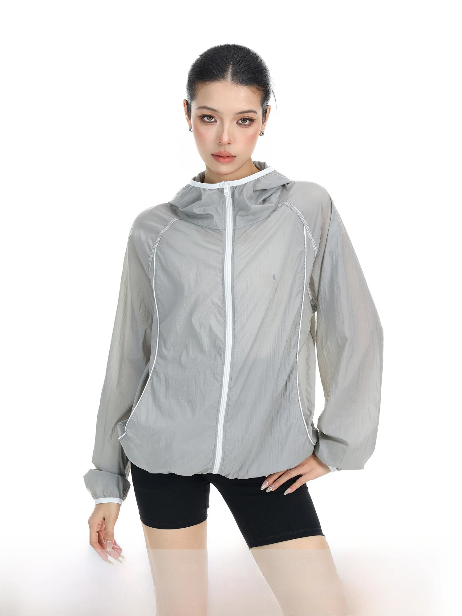Lightweight Zipper Hooded Jaet Women's Summer Outdoor Loose Couple Sun Protection Faion Casual Loose Fit Long Sve
Lightweight Zipper Hooded Jaet Women's Summer Outdoor Loose Couple Sun Protection Faion Casual Loose Fit Long Sve