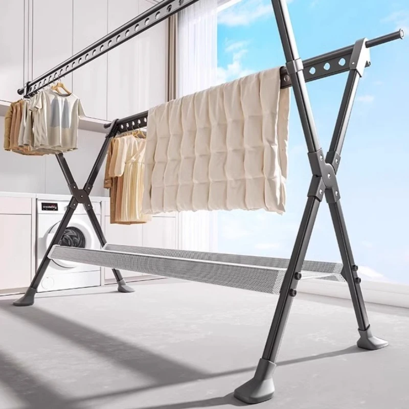 Internet Celebrity Household Goods Thickened Aluminum Alloy Mobile Folding Drying Rack Multifunctional Drying Rack
Internet Celebrity Household Goods Thickened Aluminum Alloy Mobile Folding Drying Rack Multifunctional Drying Rack