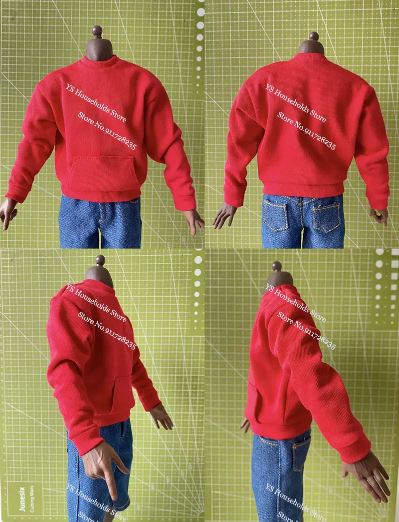 2 Styles 1/6 Male Soldier Pullover Hip Hop Street Hoodies Sweater Basketball Sportswear Coat Top For 12" Action Figure Body
2 Styles 1/6 Male Soldier Pullover Hip Hop Street Hoodies Sweater Basketball Sportswear Coat Top For 12" Action Figure Body