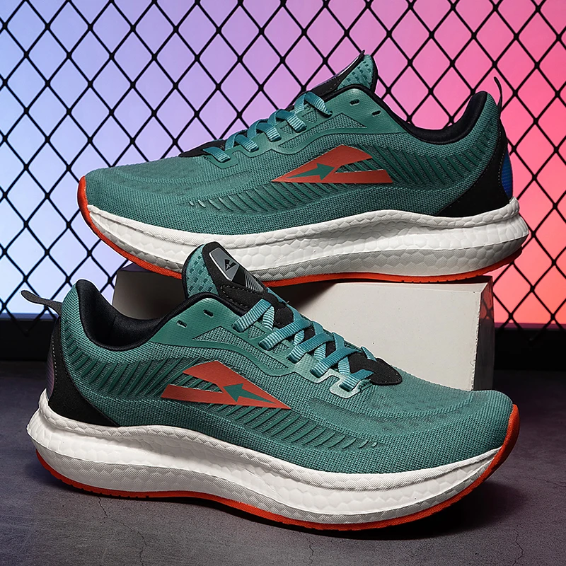 Кроссовки для бега по пересеченной местности, нескользящая, износостойкая, дышащая, на толстой подошве, для мужчин и женщин, уличная спортивная обувь, женская повседневная дышащая обувь для бега 
Кроссовки для бега по пересеченной местности, нескользящая, износостойкая, дышащая, на толстой подошве, для мужчин и женщин, уличная спортивная обувь, женская повседневная дышащая обувь для бега