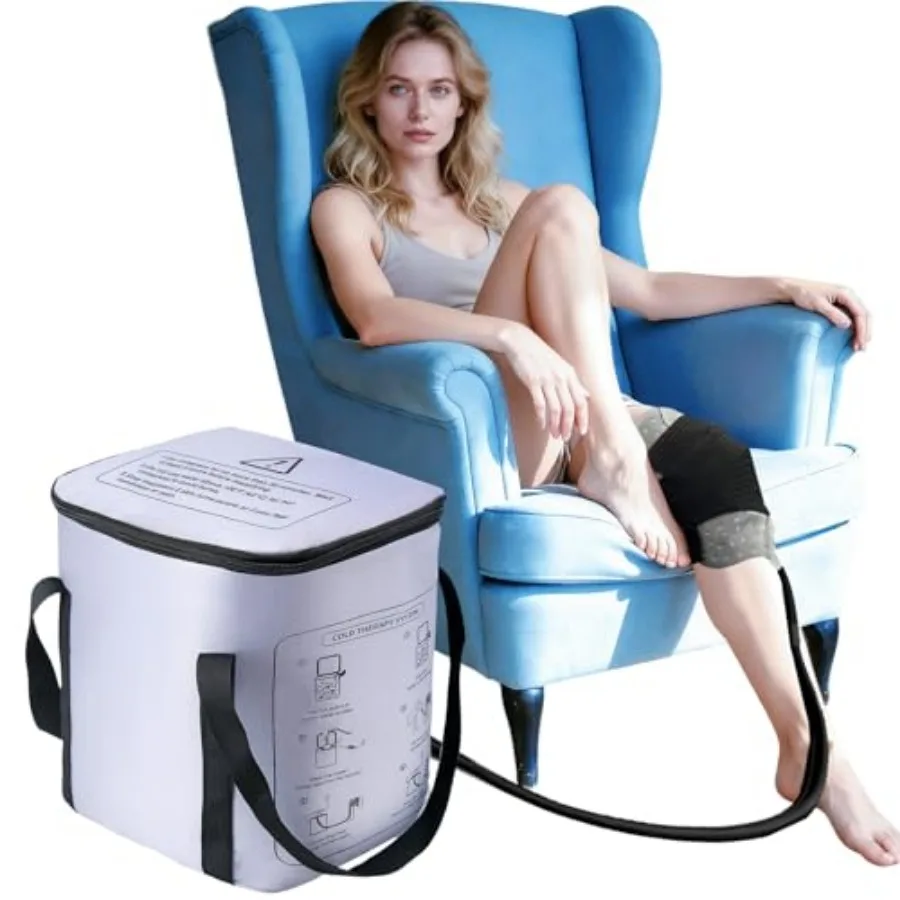 19 QT Ice Machine for Knee After Surgery with 6- Timer, 3 Speeds, Cold Therapy Machine for Knee Replacement, Cryotherapy Pain R
19 QT Ice Machine for Knee After Surgery with 6- Timer, 3 Speeds, Cold Therapy Machine for Knee Replacement, Cryotherapy Pain R