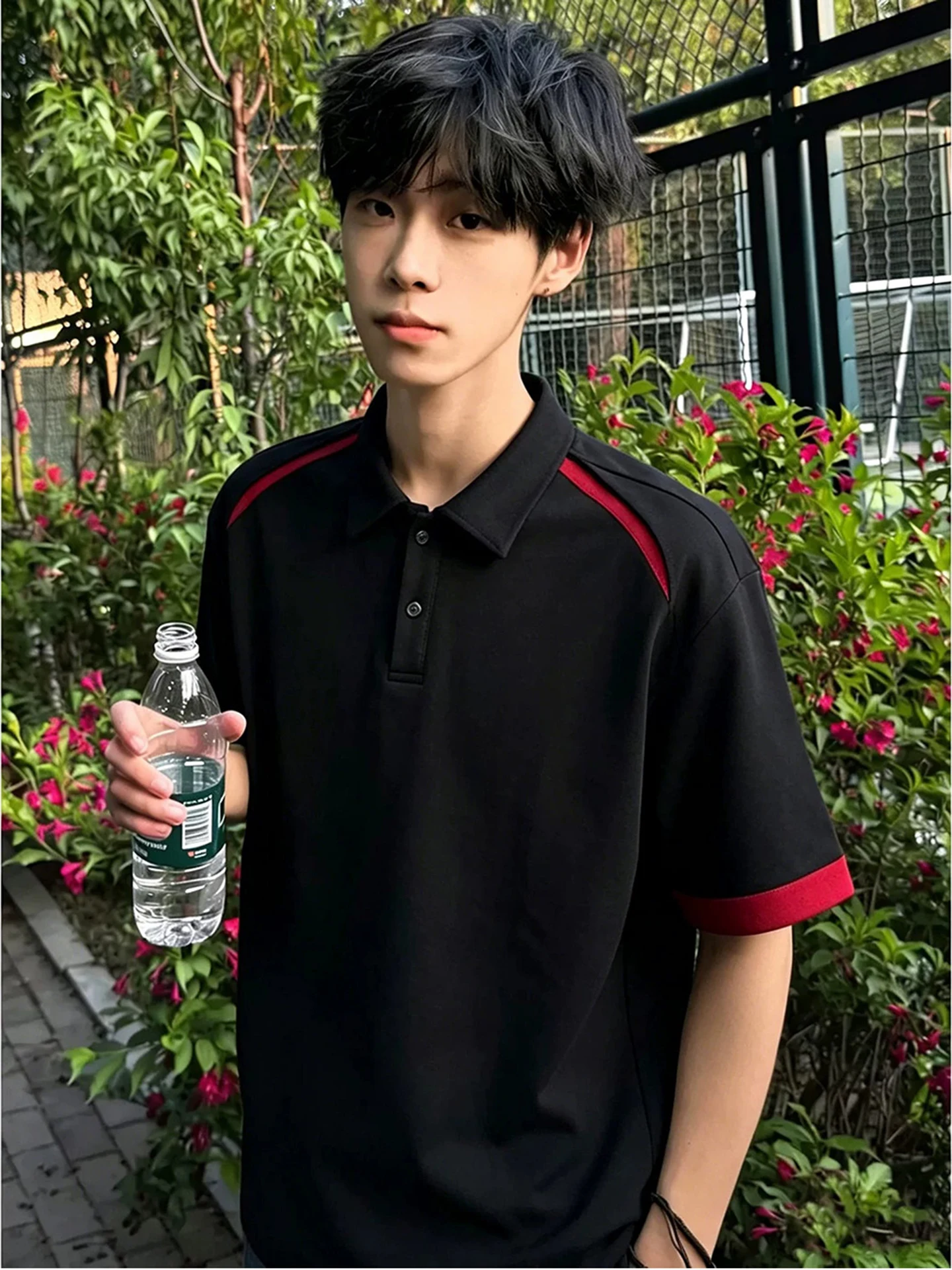 Casual American Style Short Sleeve Shirt Men's Black And Red Color Block Fake Two-Piece T-Shirt Breathable Soft Comfortable
Casual American Style Short Sleeve Shirt Men's Black And Red Color Block Fake Two-Piece T-Shirt Breathable Soft Comfortable