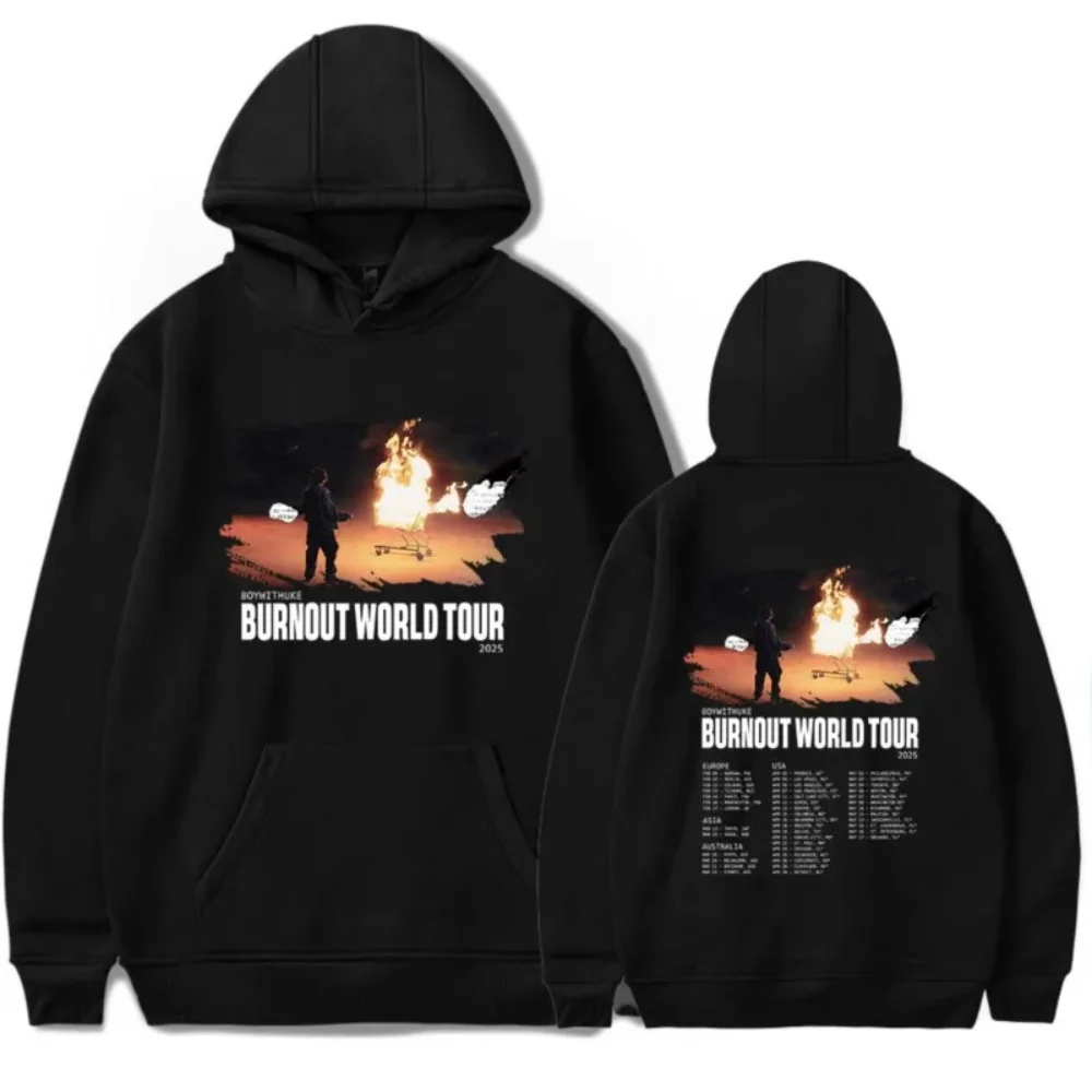 Толстовка Boywithuke 2025 Burnout World Tour Merch для женщин и мужчин, толстовка с длинным рукавом
Толстовка Boywithuke 2025 Burnout World Tour Merch для женщин и мужчин, толстовка с длинным рукавом