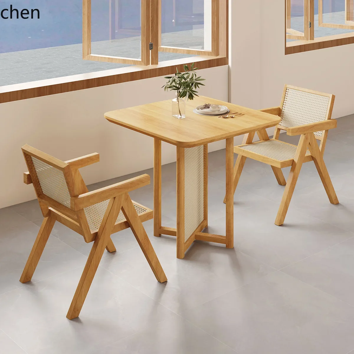 i5.15 Solid Wood Western Restaurant Dining Table and Chair Set Coffee Dessert Shop Leisure Square Table
i5.15 Solid Wood Western Restaurant Dining Table and Chair Set Coffee Dessert Shop Leisure Square Table
